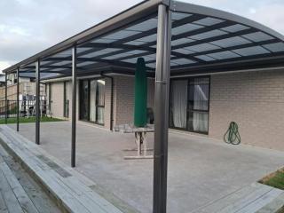 Custom curved awning