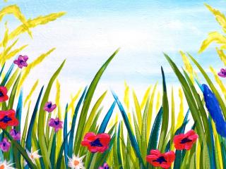 Paint and Wine Night Wild Garden