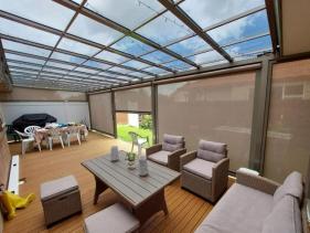 Durable outdoor blinds for high traffic